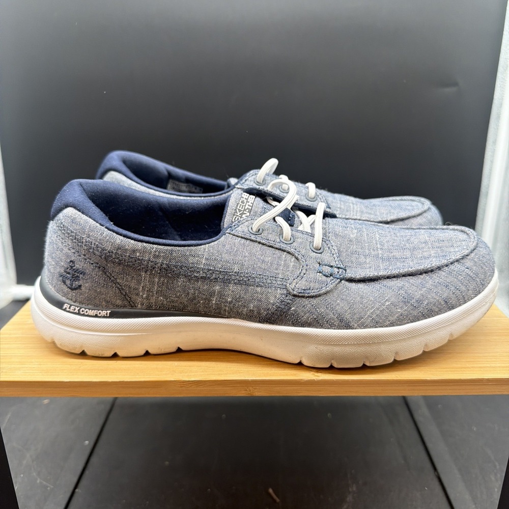 Skechers Women's On The Go Flex Comfort Memory Foam Go Walk NVY SZ 6.5 - Picture 4 of 8